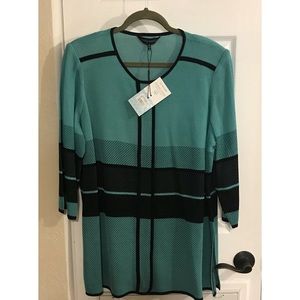 Ming Wang Mint and Black Jacket 1x NWT